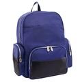 A1 Luggage 17 in. Cumberland Nylon Dual Compartment Laptop Backpack, Navy A13049416
